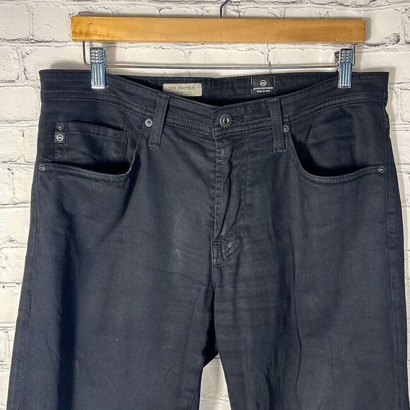 Adriano Goldschmied AG The Protege Straight Leg Mens Black Jeans size W34 x L34 - Picture 2 of 12